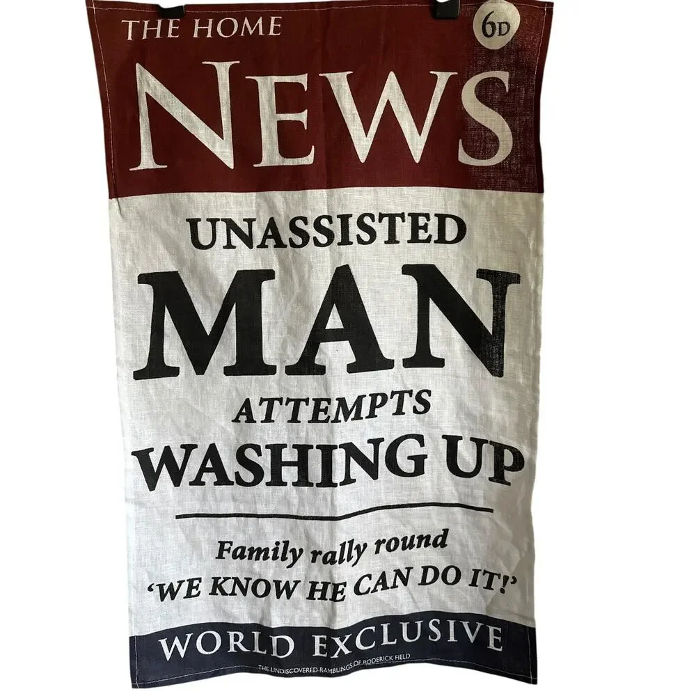 Ulster Weavers “Unassisted Man Attempts Washing Up” Novelty Tea Towel